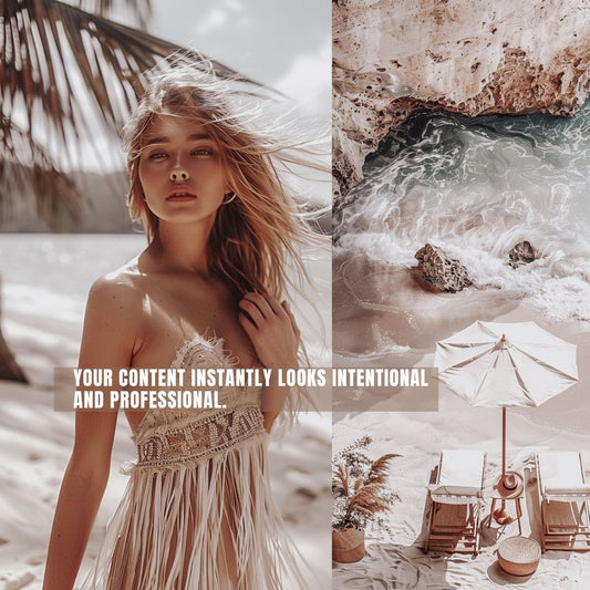 Soft Shore Content Library - 200 Images and 50 Reels