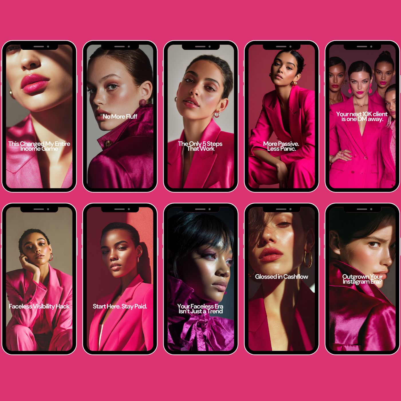 High Gloss Influence -  30 Luxury Instagram Reel Templates Covers and Hooks