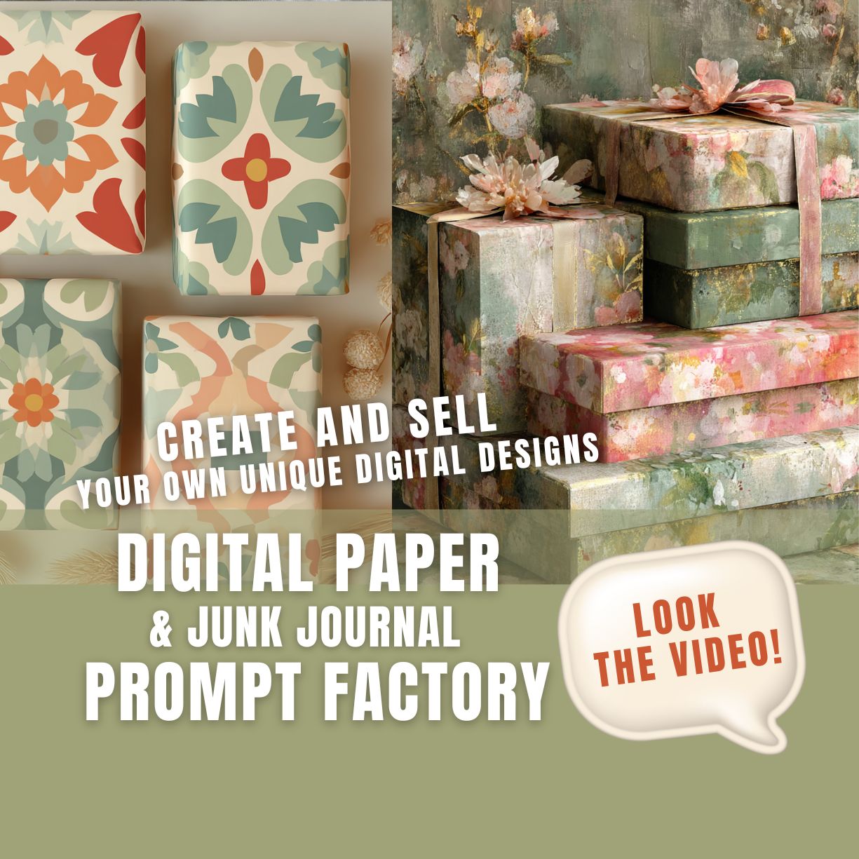 Digital Paper & Junk Journal Prompt Factory – Create Unlimited Designs Instantly