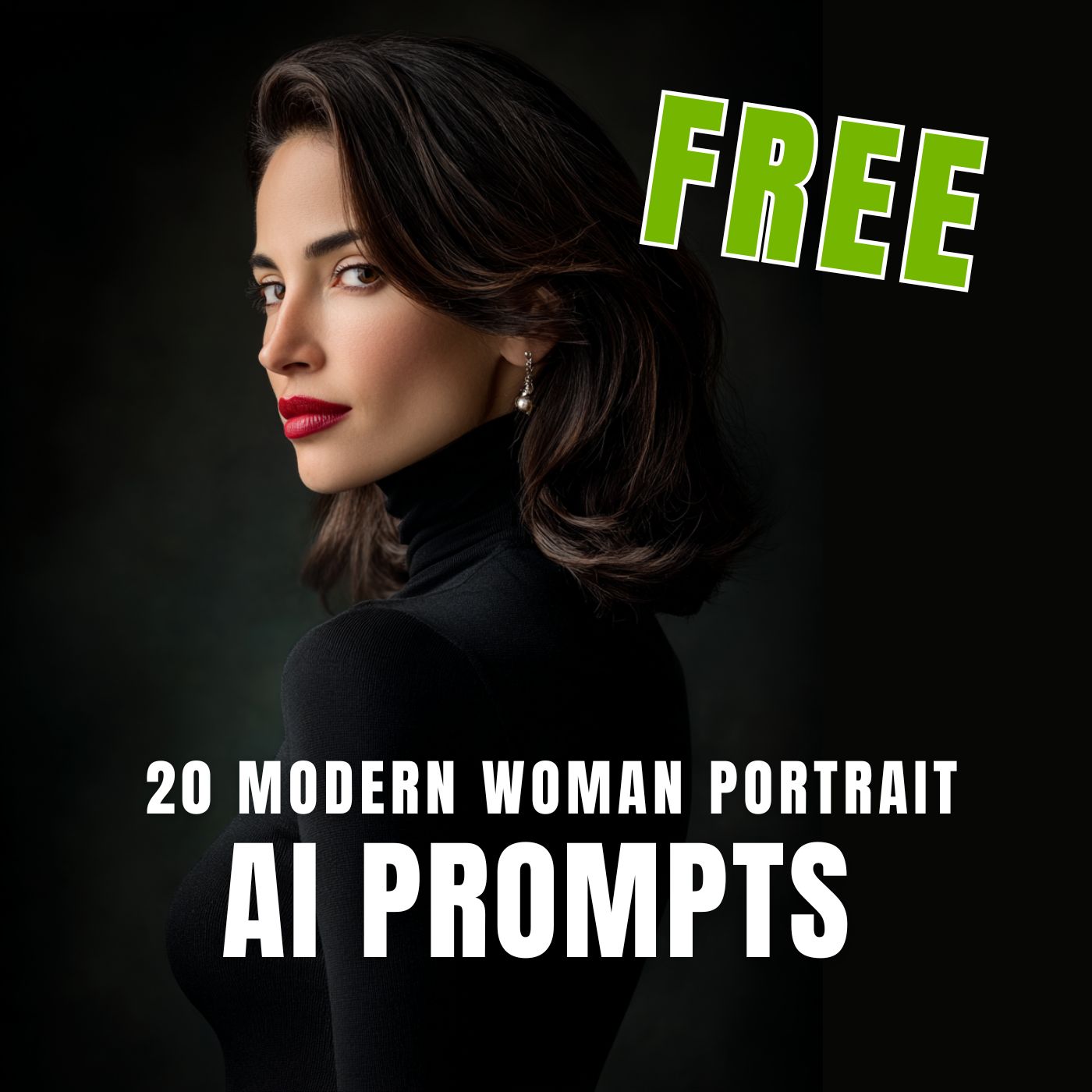 FREE 20 Modern Woman Portrait AI Prompts