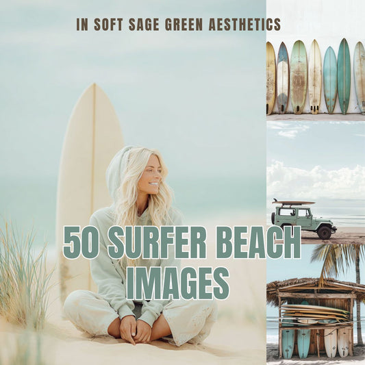 50 Surfer Beach Images Pastel green Aesthetics